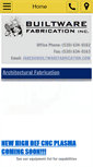 Mobile Screenshot of builtwarefabrication.com