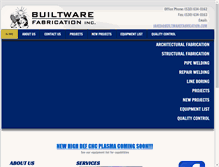 Tablet Screenshot of builtwarefabrication.com